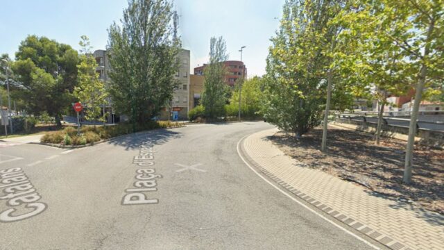 Imatge de la plaça d'Espanya (Montcada i Reixac)