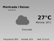 El temps a Montcada i Reixac avui, 9 de Juny de 2026