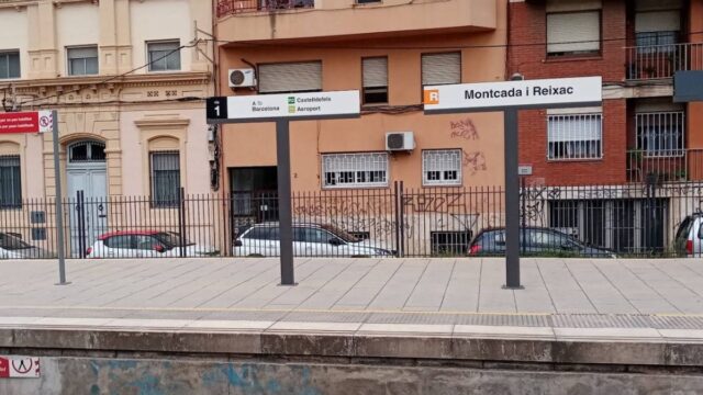 Imatge de les vies de Rodalies (Montcada i Reixac)