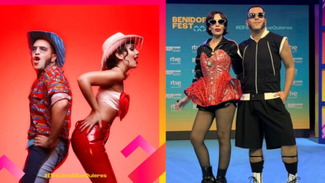 Imatges del grup montcadenc Ladilla Rusa en la seva presentació al Benidorm Fest 2027 (via xarxes socials)